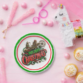 Frohe Weihnachtsstampunk Pappteller (Party)