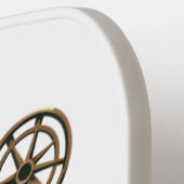 Frohe Weihnachtsstampunk Pickleball Schläger (Linke Seite)