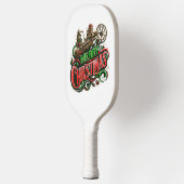 Frohe Weihnachtsstampunk Pickleball Schläger (Links)