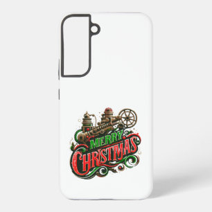 Frohe Weihnachtsstampunk Samsung Galaxy Hülle