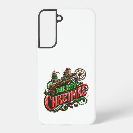 Frohe Weihnachtsstampunk Samsung Galaxy Hülle (Rückseite)