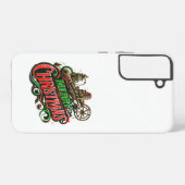 Frohe Weihnachtsstampunk Samsung Galaxy Hülle (Rückseite (Horizontal))