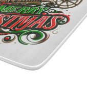 Frohe Weihnachtsstampunk Schneidebrett (Ecke)