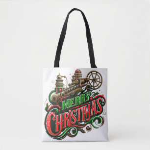 Frohe Weihnachtsstampunk Tasche