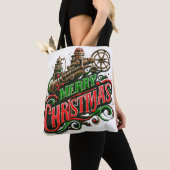 Frohe Weihnachtsstampunk Tasche (Von Nahem)
