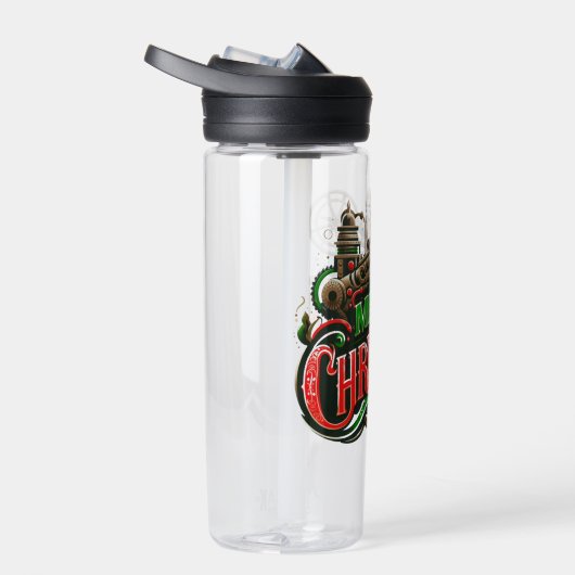 Frohe Weihnachtsstampunk Trinkflasche (Rechts)