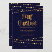 Frohe Weihnachtsstars Grußkarte Feiertagskarte (Vorne/Hinten)