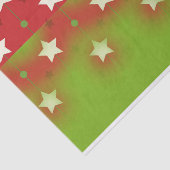 Frohe Weihnachtsstars Muster Seidenpapier (Ausschnitt)
