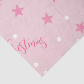 Frohe Weihnachtsstars Pink Christmas Seidenpapier (Ausschnitt)