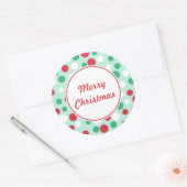 Frohe Weihnachtsstempel Stickers (Umschlag)