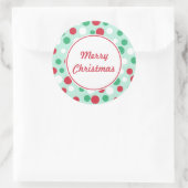 Frohe Weihnachtsstempel Stickers (Tasche)