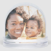 Frohe Weihnachtsstern Foto hinzufügen Schneekugeln (Rückseite)