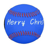Frohe Weihnachtsstern mit individuellem Text Baseball (Rückseite)
