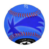 Frohe Weihnachtsstern mit individuellem Text Baseball (Vorderseite)