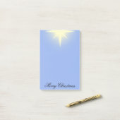 Frohe Weihnachtsstern Post-it Klebezettel (Auf Schreibtisch)