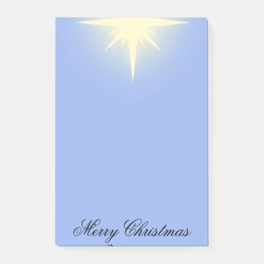 Frohe Weihnachtsstern Post-it Klebezettel (Vorderseite)
