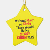 Frohe Weihnachtssterndekoration Keramikornament (Links)