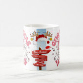 frohe Weihnachtsstimmung Kaffeetasse (Mittel)