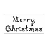 Frohe Weihnachtsstoffe Schriftart Letters Line Art Gummistempel (Prägung)
