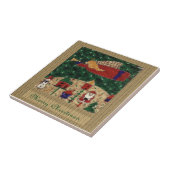 Frohe Weihnachtssträhne Fliese (Seite)