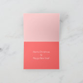 Frohe Weihnachtsstreifen mit Ihrem Foto Feiertagskarte (Innenseite)