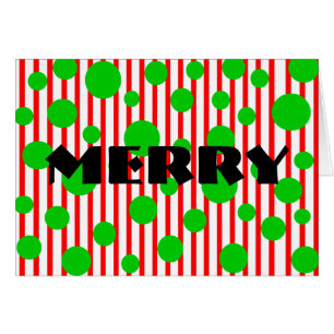 Frohe Weihnachtsstreifen und Punkte