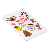 Frohe Weihnachtssymbole Magnet (Rechte Seite)