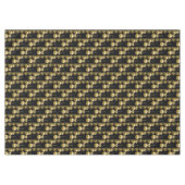 Frohe Weihnachtstablette, goldene Bälle schwarz Tischdecke (Vorderseite (Horizontal))