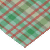 Frohe Weihnachtstablette, grün-gelb Kariert Tischdecke (Schrägansicht)