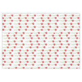 Frohe Weihnachtstablette, Poinsettia Weiße Blüte Tischdecke (Vorderseite (Horizontal))