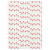 Frohe Weihnachtstablette, Poinsettia Weiße Blüte Tischdecke (Vorderseite)