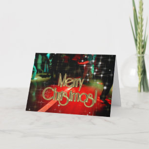 Frohe Weihnachtstänzer PERSONALISIERT Feiertagskarte