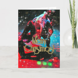 Frohe Weihnachtstänzer PERSONALISIERT Feiertagskarte