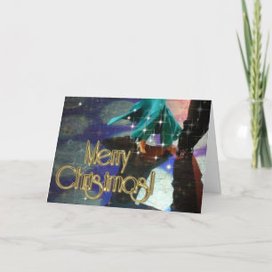 Frohe Weihnachtstänzer PERSONALISIERT Feiertagskarte