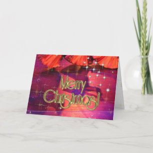 Frohe Weihnachtstänzer PERSONALISIERT Feiertagskarte