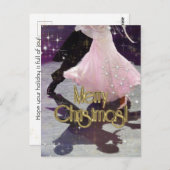 Frohe Weihnachtstänzer PERSONALISIERT Postcard Postkarte (Vorne/Hinten)