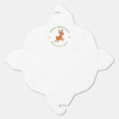 Frohe Weihnachtstext Rentiere weiß Geschenkschachtel (Ungeklappt)