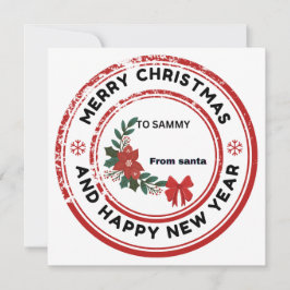 Frohe Weihnachtsticker Einladung