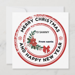 Frohe Weihnachtsticker Einladung