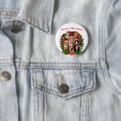 Frohe Weihnachtstiere Button (Beispiel)
