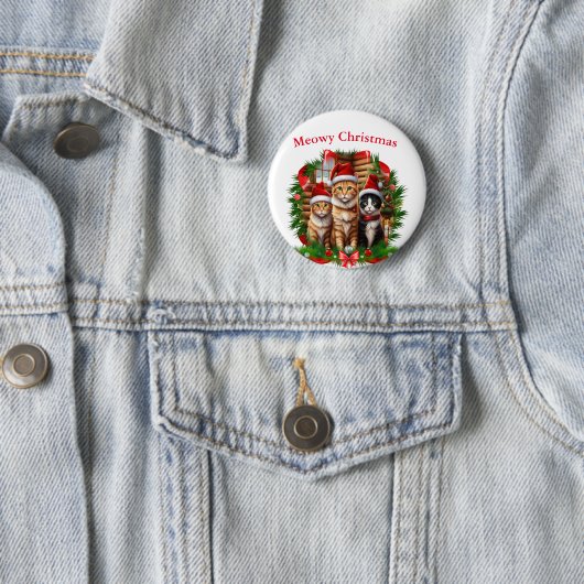 Frohe Weihnachtstiere Button (Beispiel)