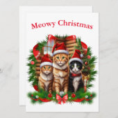 Frohe Weihnachtstiere Feiertagskarte (Vorne/Hinten)