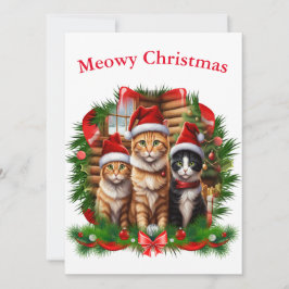 Frohe Weihnachtstiere Feiertagskarte