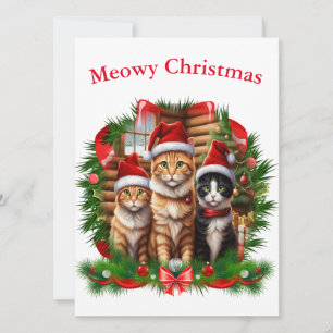 Frohe Weihnachtstiere Feiertagskarte