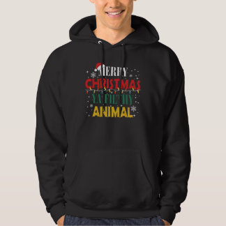 Frohe Weihnachtstiere Hoodie