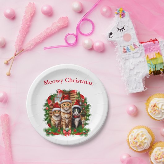 Frohe Weihnachtstiere Pappteller (Party)