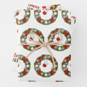 Frohe Weihnachtstiger niedlich Geschenkpapier Set (Beispiel)