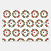 Frohe Weihnachtstiger niedlich Geschenkpapier Set (Vorderseite)