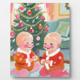 Frohe Weihnachtstrände Fotoplatte