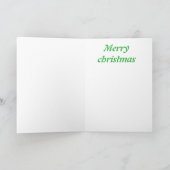 Frohe Weihnachtstriplets Dankeskarte (Innenseite)